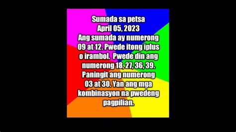 tumama sa jueteng|Sumada sa Petsa February 15 2024 (Paano tumama sa Jueteng .